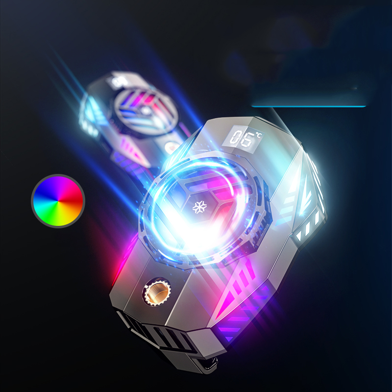 Lightweight with LED Screen Phone Cooler Cooling Fan Portable Phone Radiator for iPhone Fan Cooling