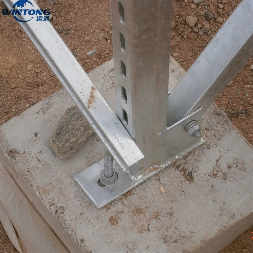 Solar Photovoltaic Accessory Base/Support Connector Photovoltaic Steel Base