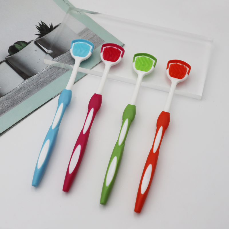 High Quality Nano Soft Bristles Tongue Scraper Tongue Cleaning