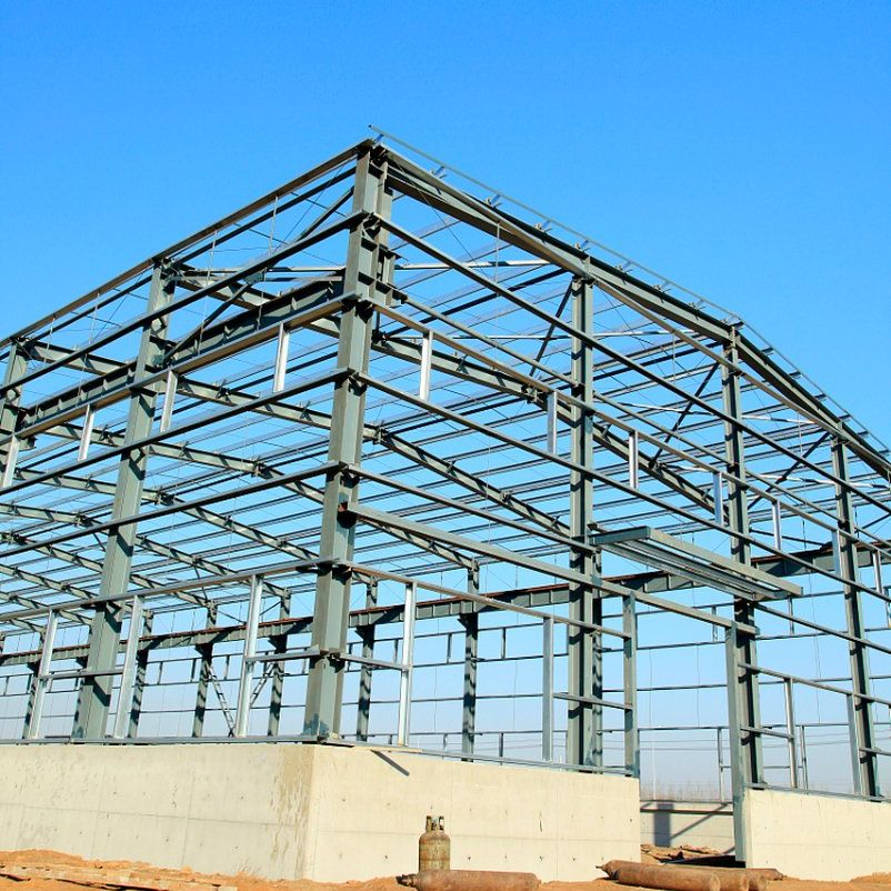 Customized Commercial Industrial Light Steel Structure Frame Metal Construction Workshop Factory Building Warehouse