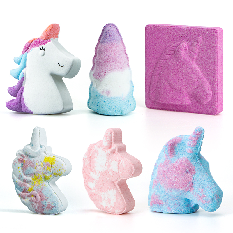 160g Handmade Two Colors Mix Natural Special Shaped Bath Bomb for Interesting Bath