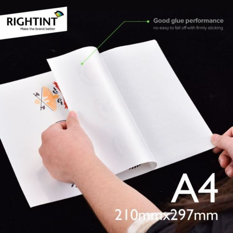 Glassine Food Label Rightint One Side Coated Self Adhesive Paper