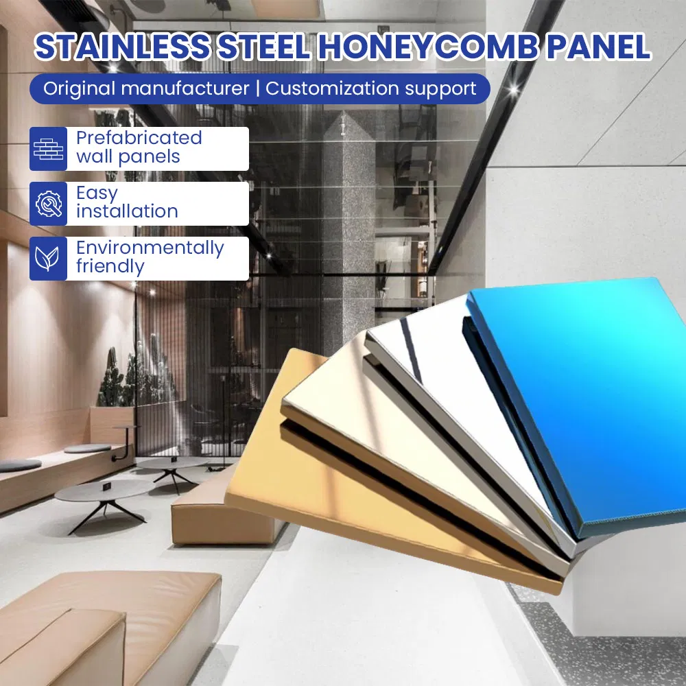 Stainless Steel Honeycomb Composite Panel for Architectural Cladding Decorative Wall 304 Stainless Steel Honeycomb Panel