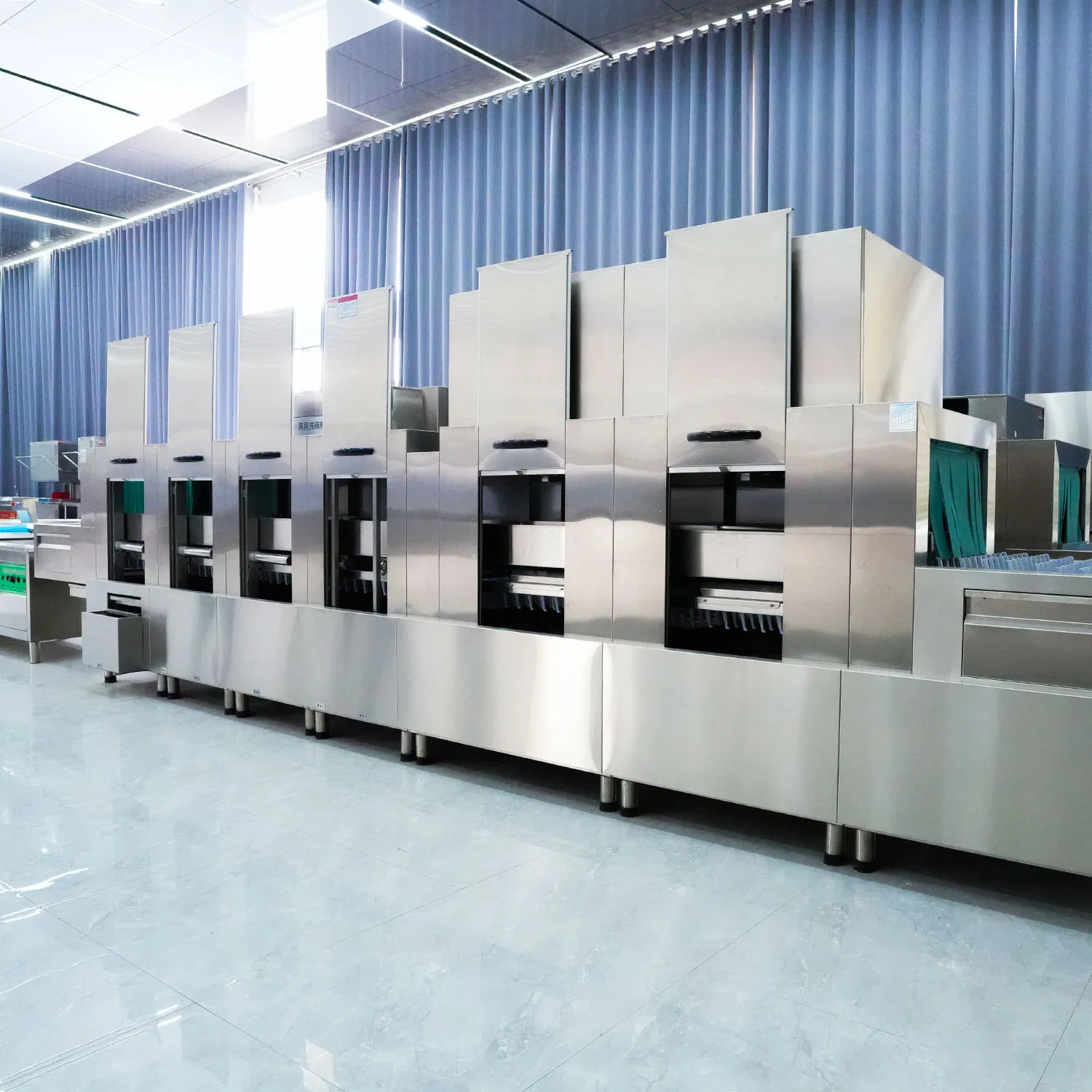 Multi-Functional Long Line Dishwasher Channel Type for Hotels and Restaurants