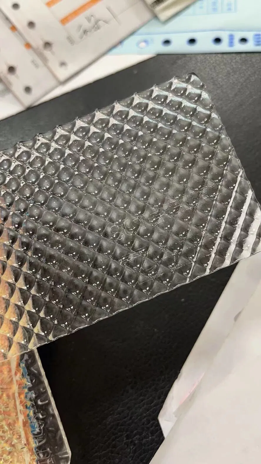 Transparent Changhong Acrylic Stripe Plate Processing and Cutting Color Stone Pattern Water Ripple Wave Pattern PMMA Plate