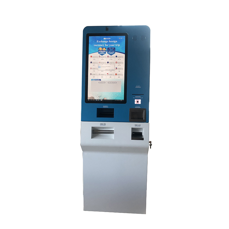 Bank ATM Kiosk Foreign Currency Exchange Machine Money Exchange Kiosk with Passport Scanner