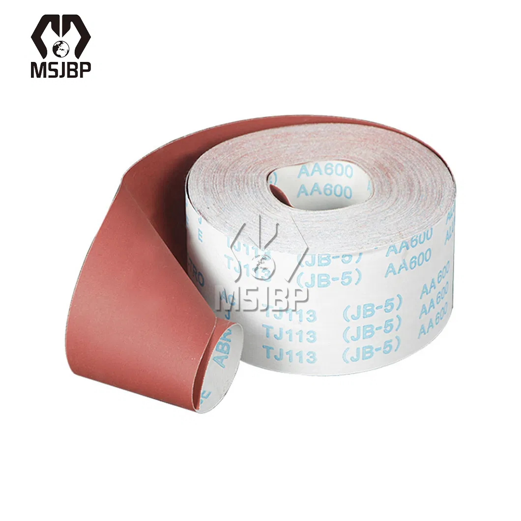 Msjbp Aluminum Oxide Sanding Cloth China Wholesalers 60 80 100 120 150 Tj113-B Hand Use Aluminum Oxide Emery Cloth