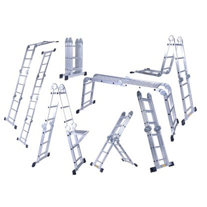 Metal Step Stool Household Work Platform Domestic Multi-Purpose Combination Folding Aluminum Ladder
