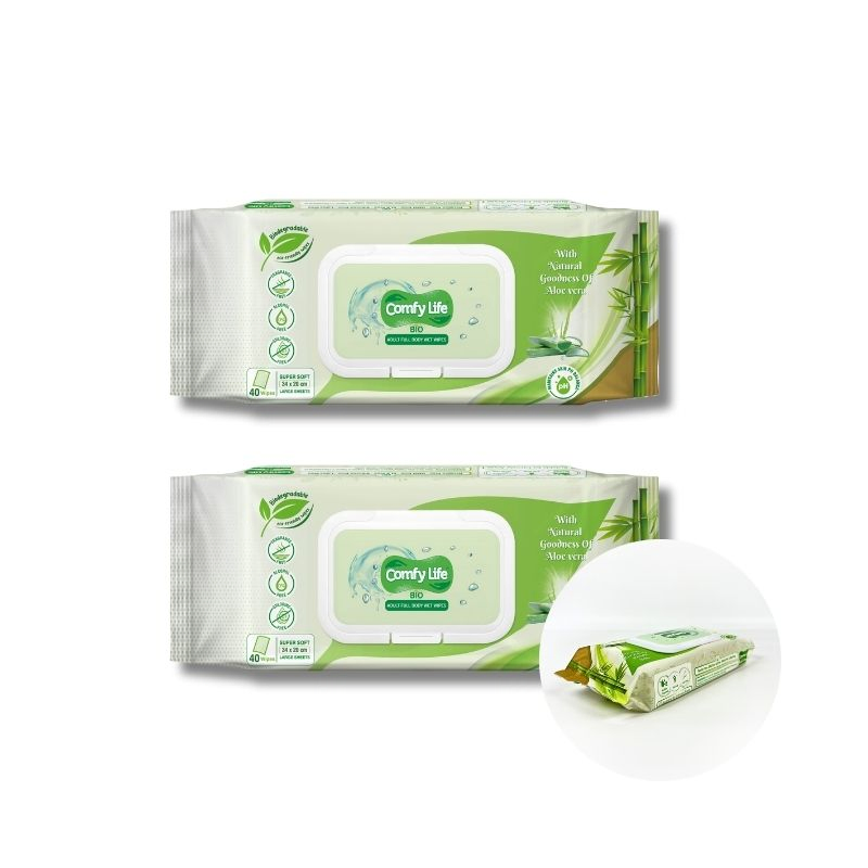 Jiayue Wipes Natural Bamboo Fiber Skin-Friendly Super Absorbent Body Wet Wipes