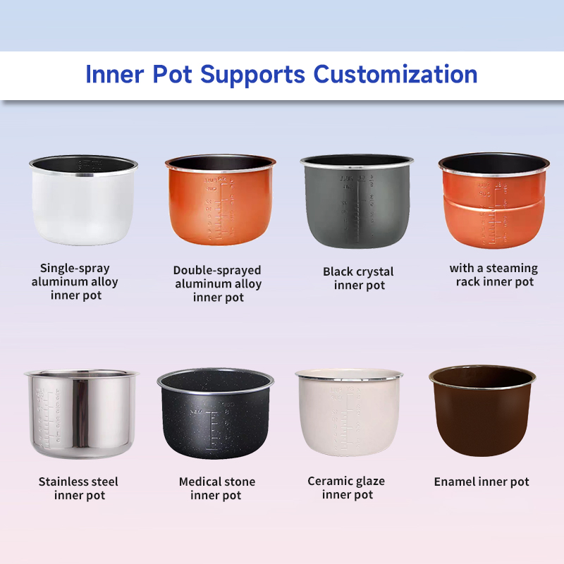 Smart Stainless Steel 12 in 1 Intelligent Control Multiple Functions Electric Pressure Cooker with Safety Lock