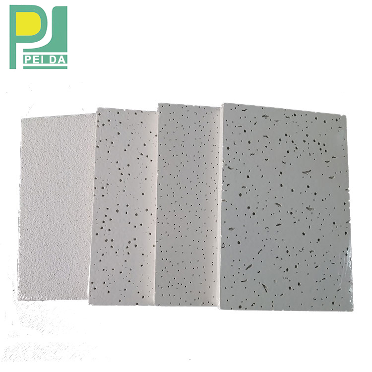 600X600mm Acoustic Mineral Fiber Board Drop Ceiling Tiles Price