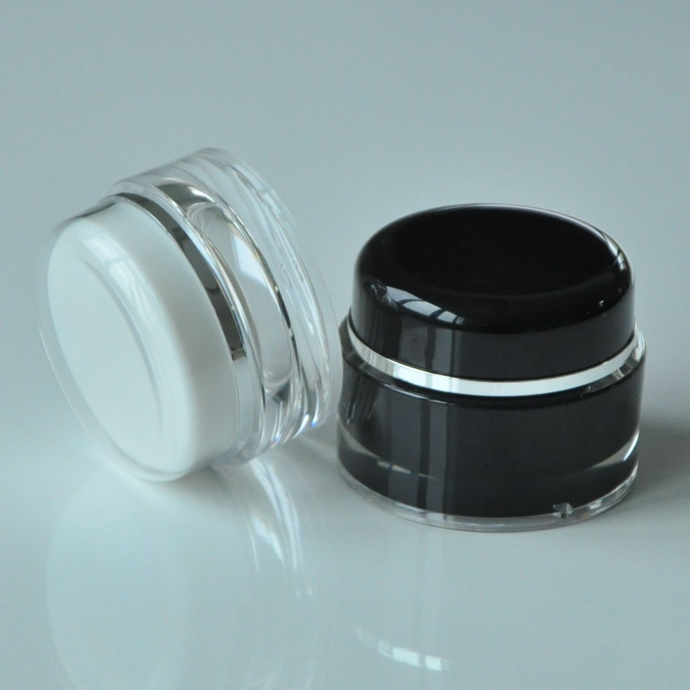 Premium 50g Round Acrylic Jar for Skin Cream Storage