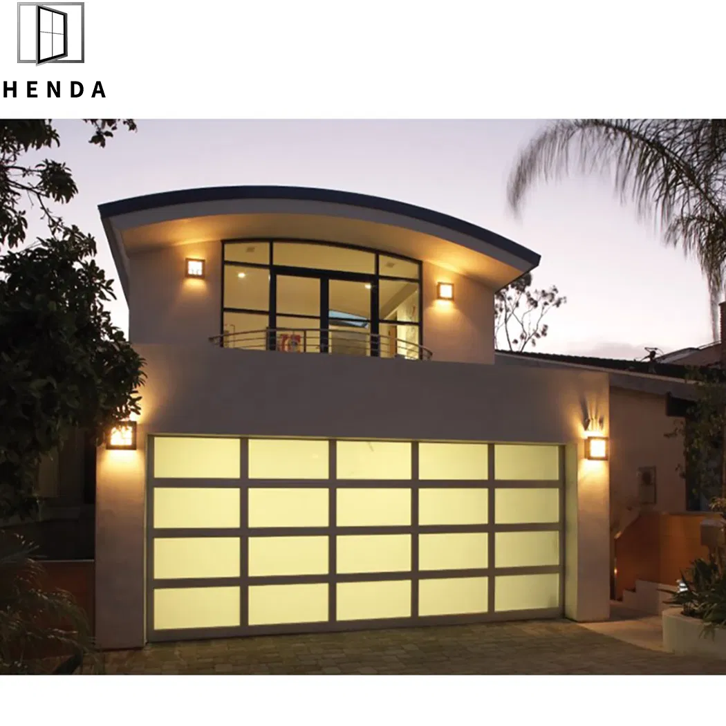 Luxury Modern Automatic Remote Electric Folding Wrought Iron Garage Door Main Metal Garage Entry Door Design