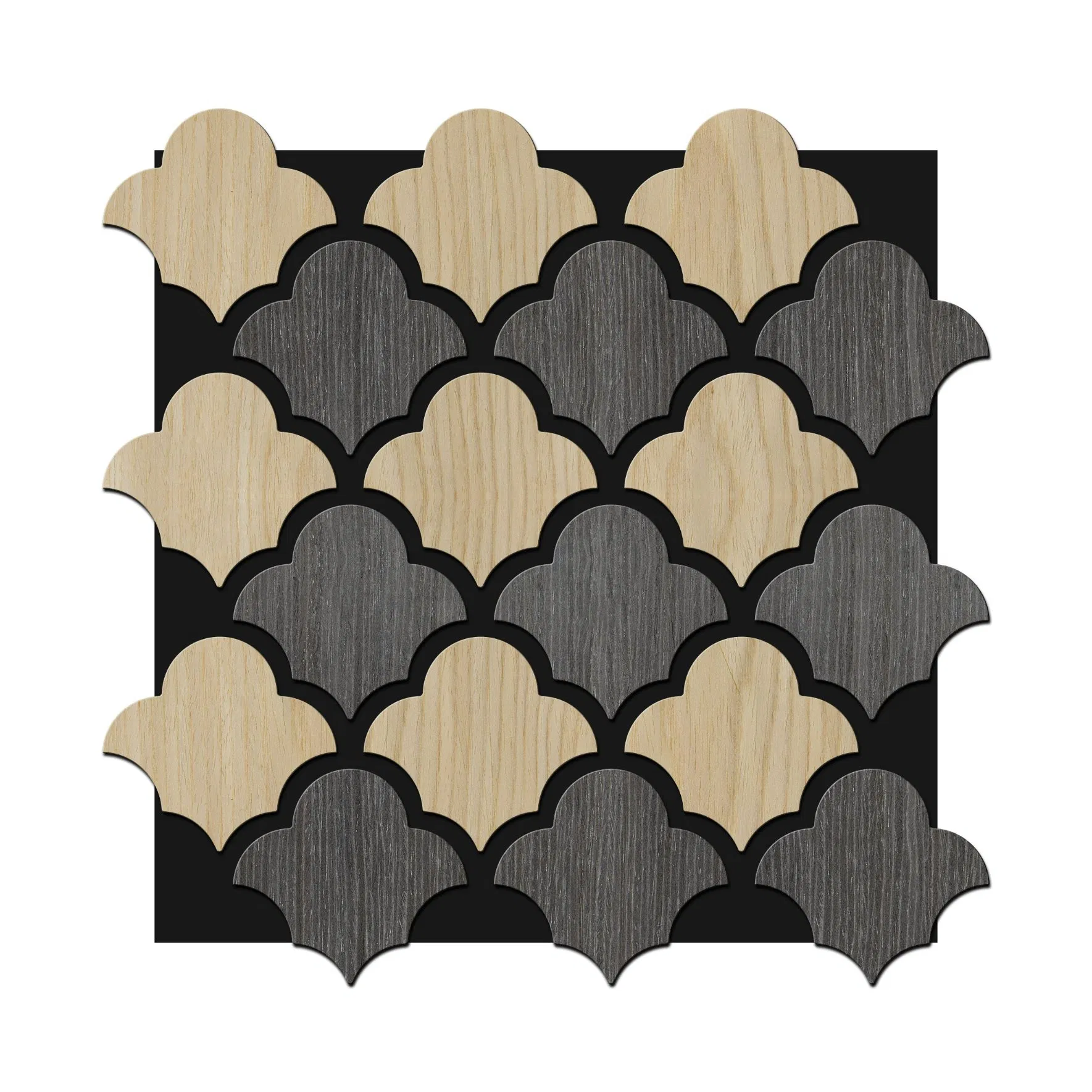 Customized Color Wooden Acoustic Panels Wood Slat Paneling 3D Soundproof Wall Panels