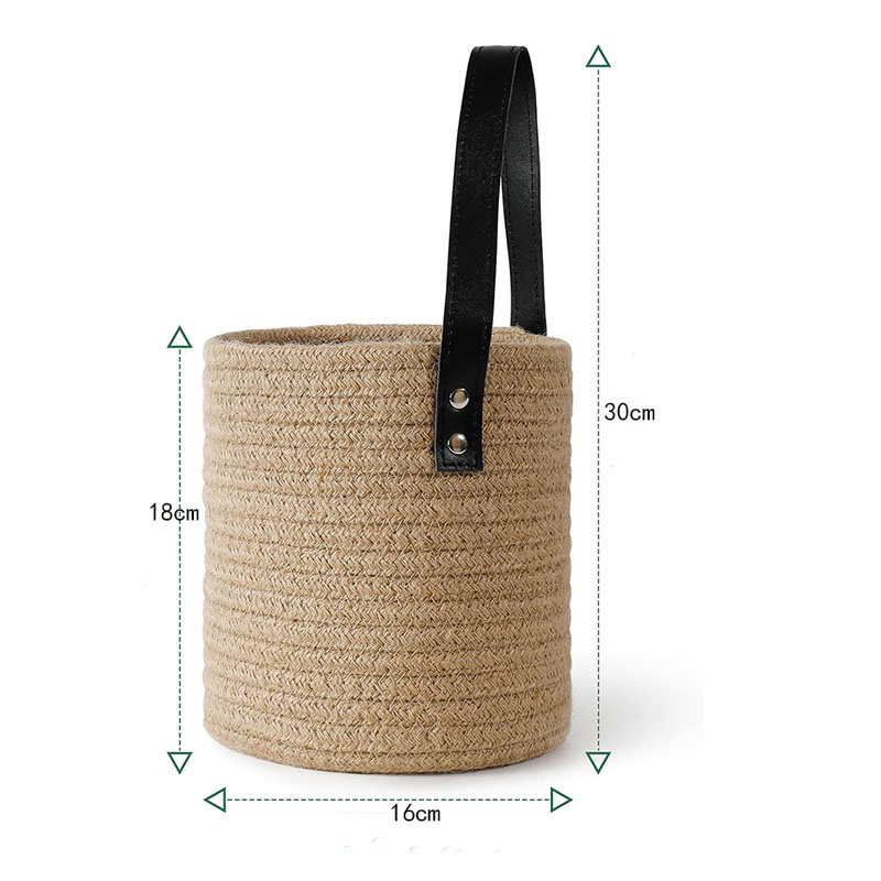 Factory Price Cotton Rope Hanging Basket Laundry Basket