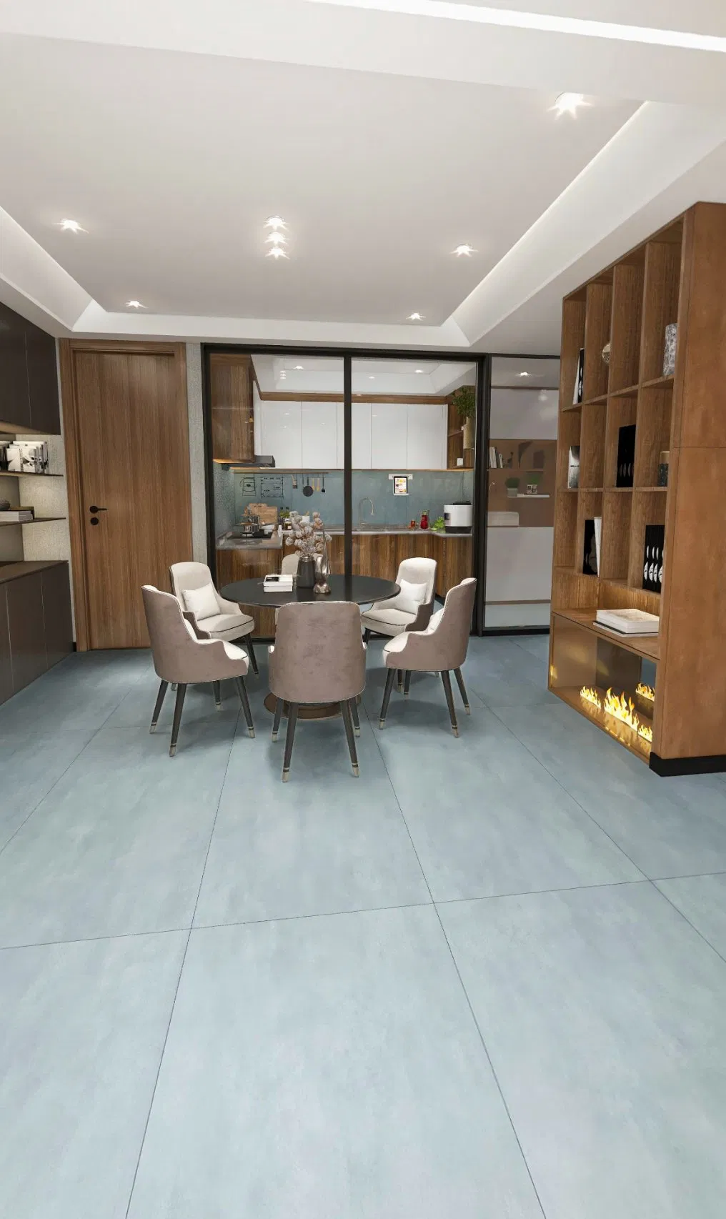 Guangdong Foshan Tile 750X1500 Whole Body Marble Floor Tile Large Board Floor Tile Porcelain Living Room Background Wall Tile