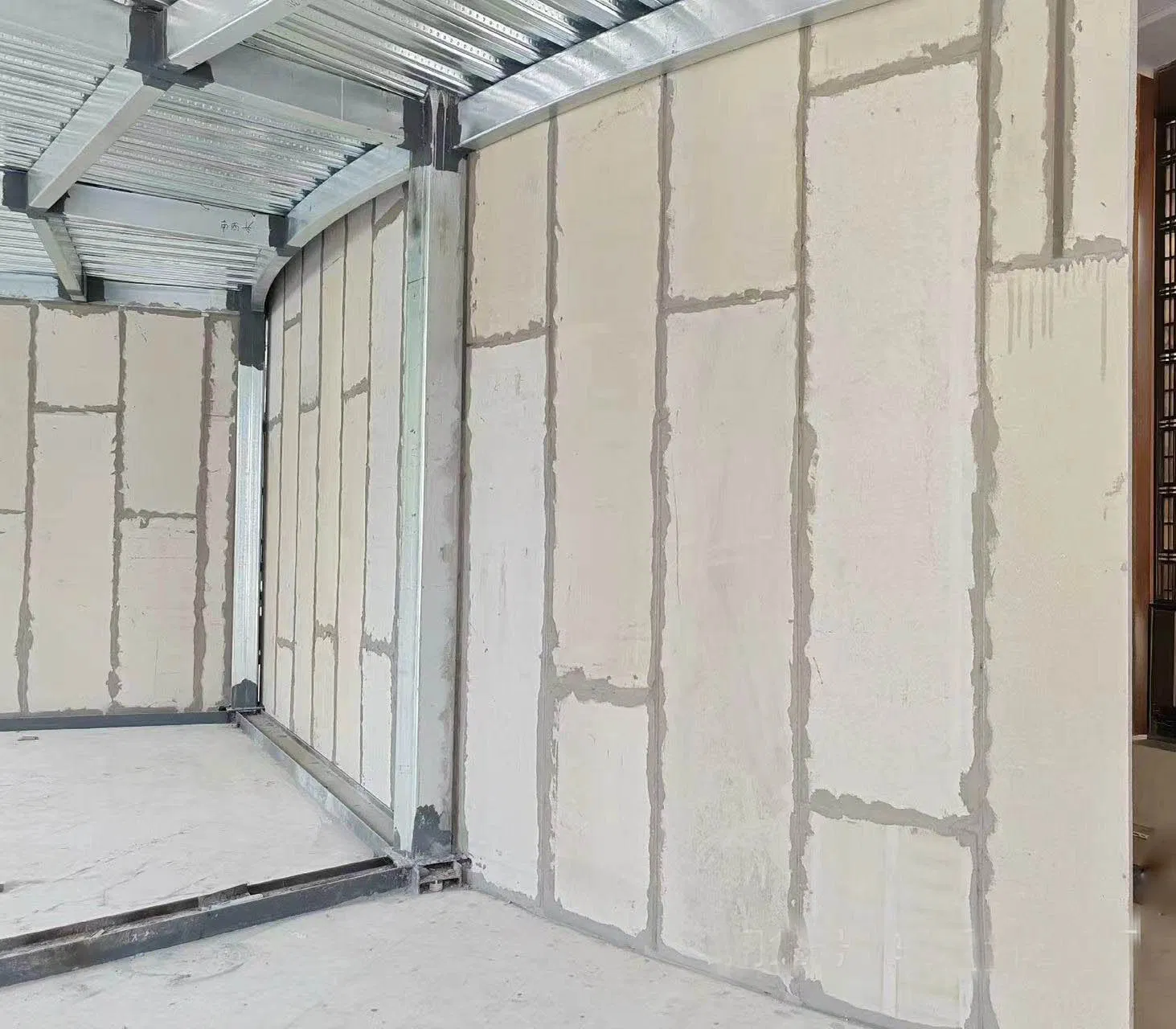 2440X610 mm Lightweight Precast Concrete EPS Sandwich Fiber Cement SIP Ready Made Wall Panel