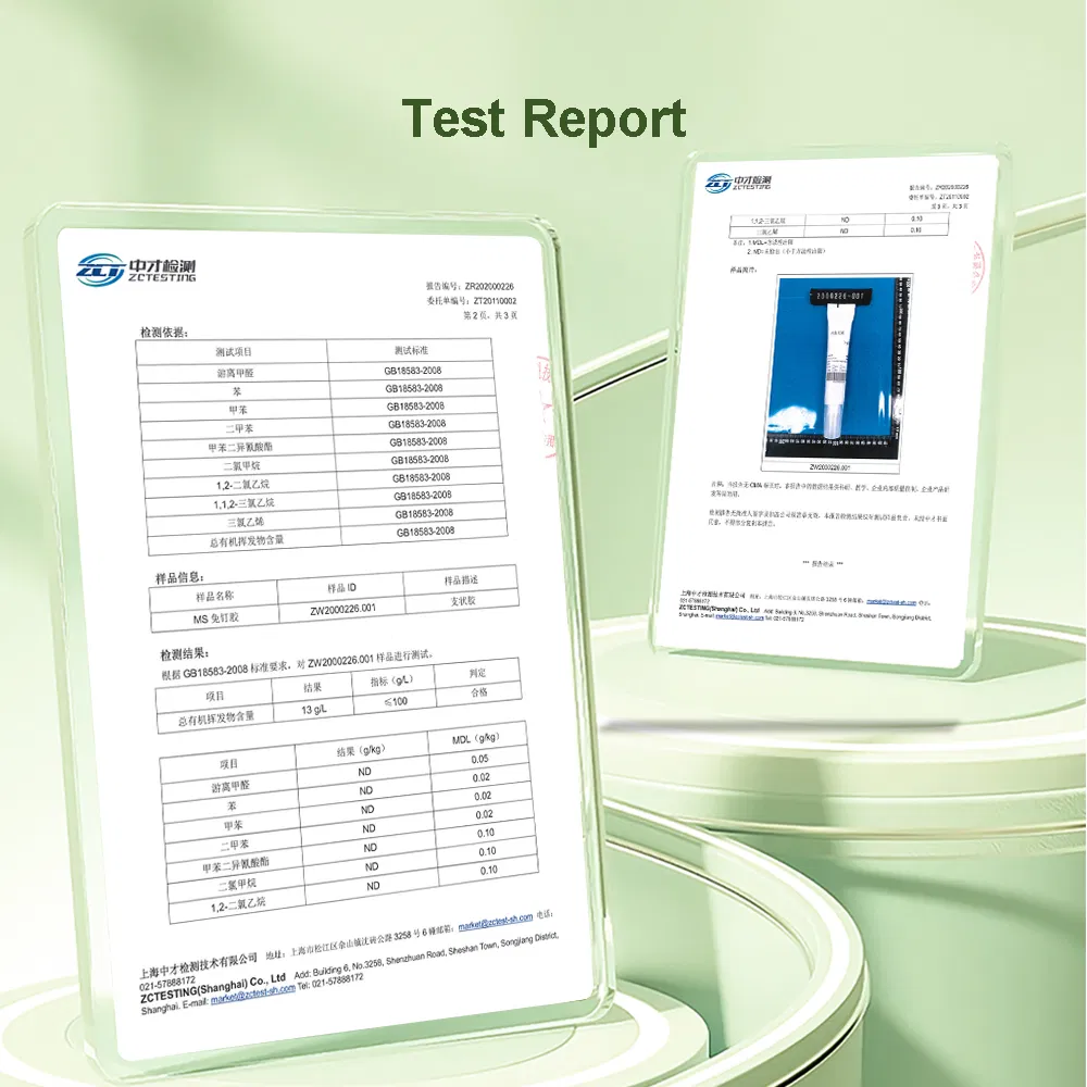 Strong Waterproof White Silicone Nail Glue for Construction