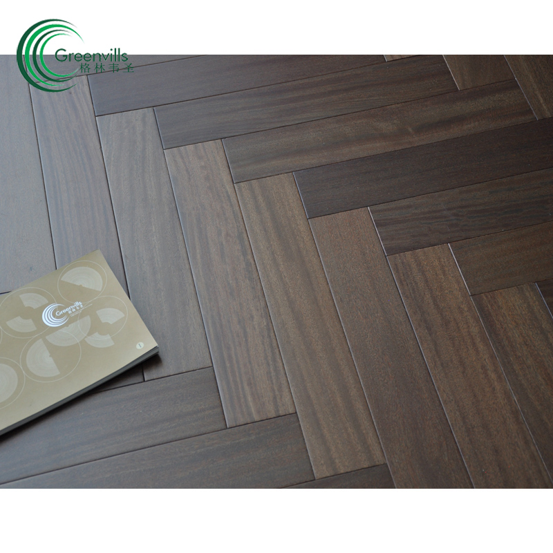 Natural Solid Cumaru Herringbone Wood Flooring/Hardwood Flooring with CE