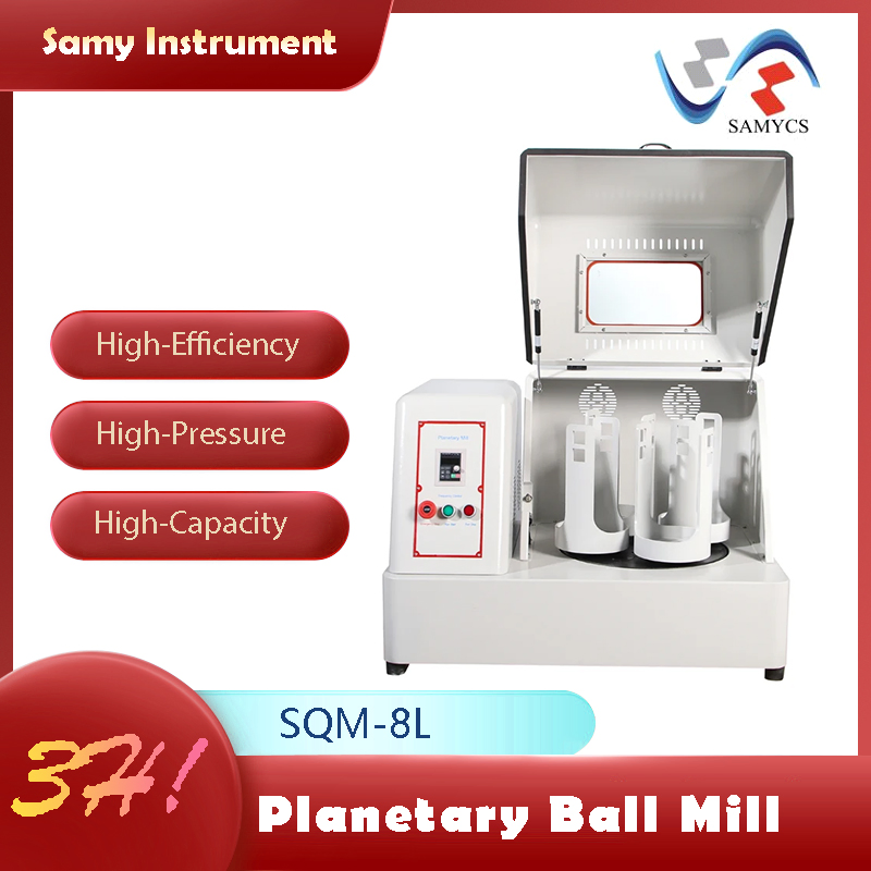 Samy Sqm-8L Large Planetary Ball Mill, Ceramic & Metal Crushing Processing Equipment