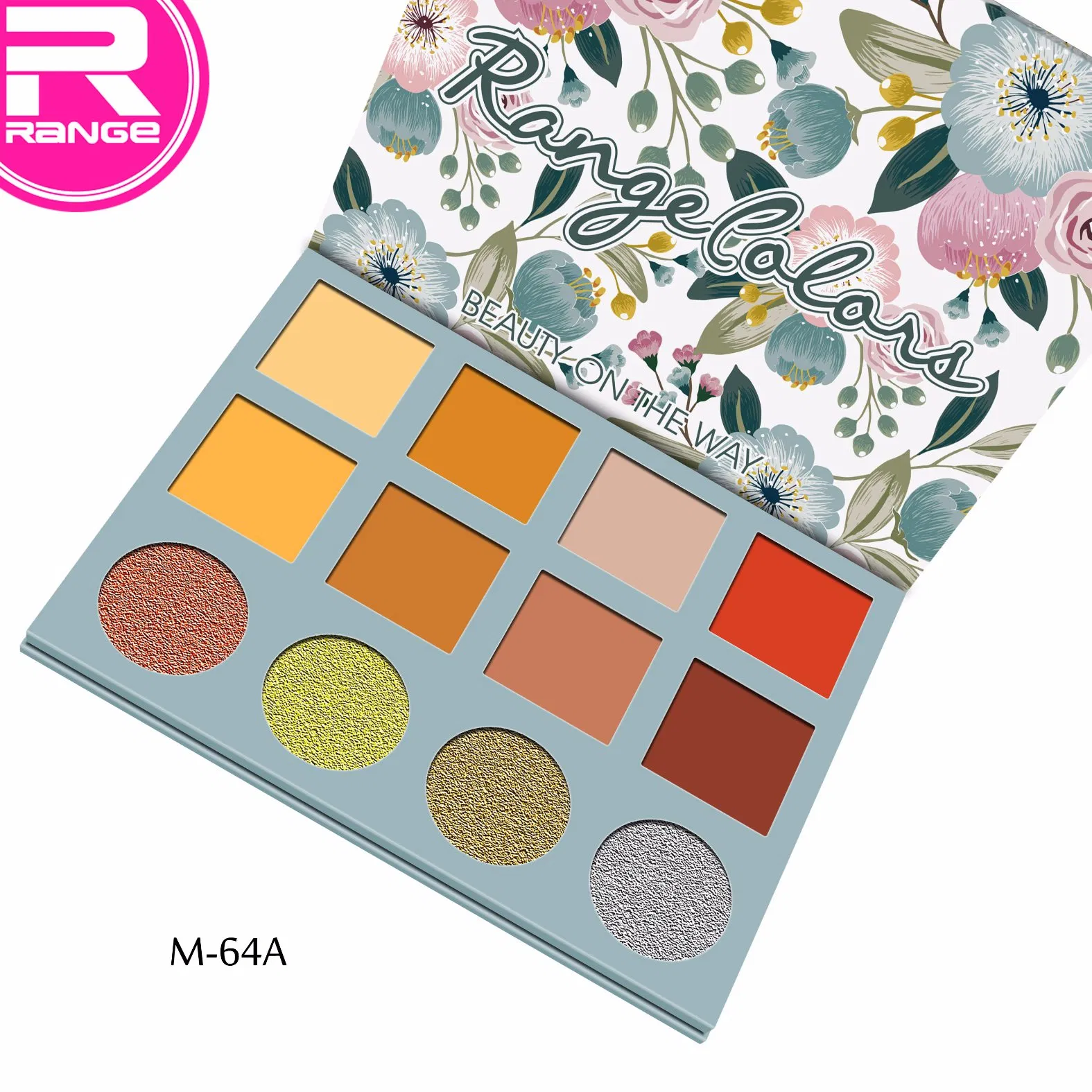 OEM 12 Colors Glitter Smoky Eyeshadow Palette; Longlasting-Sweat Proof and Fine Powder Eyeshadow Palette