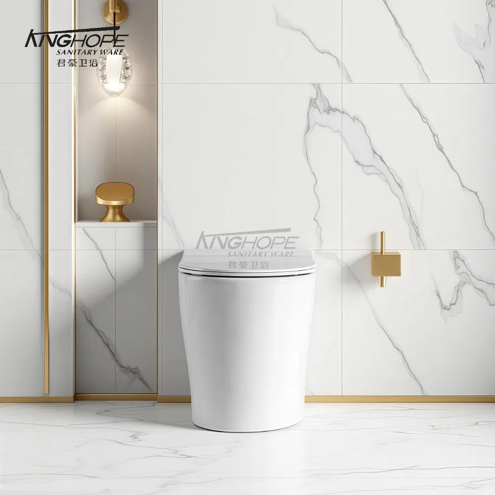 Luxury Design Ceramic Rimless Floor Standing Bathroom Toilet Sanitary Ware