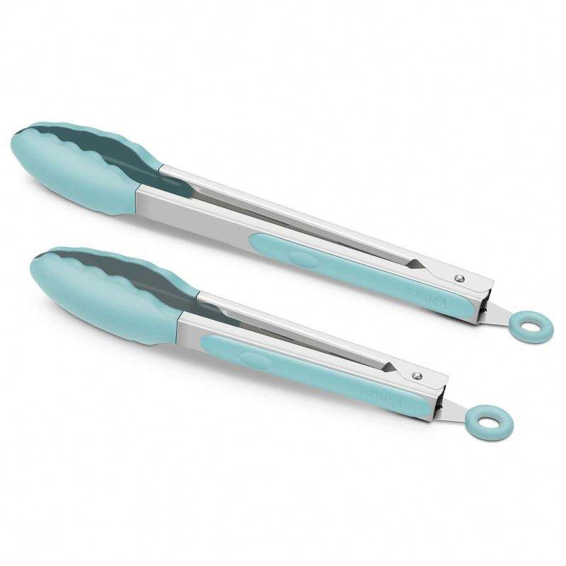 Kitchenware Heat Resistant Kitchen Meat Tongs Silicone Cooking Food Tongs