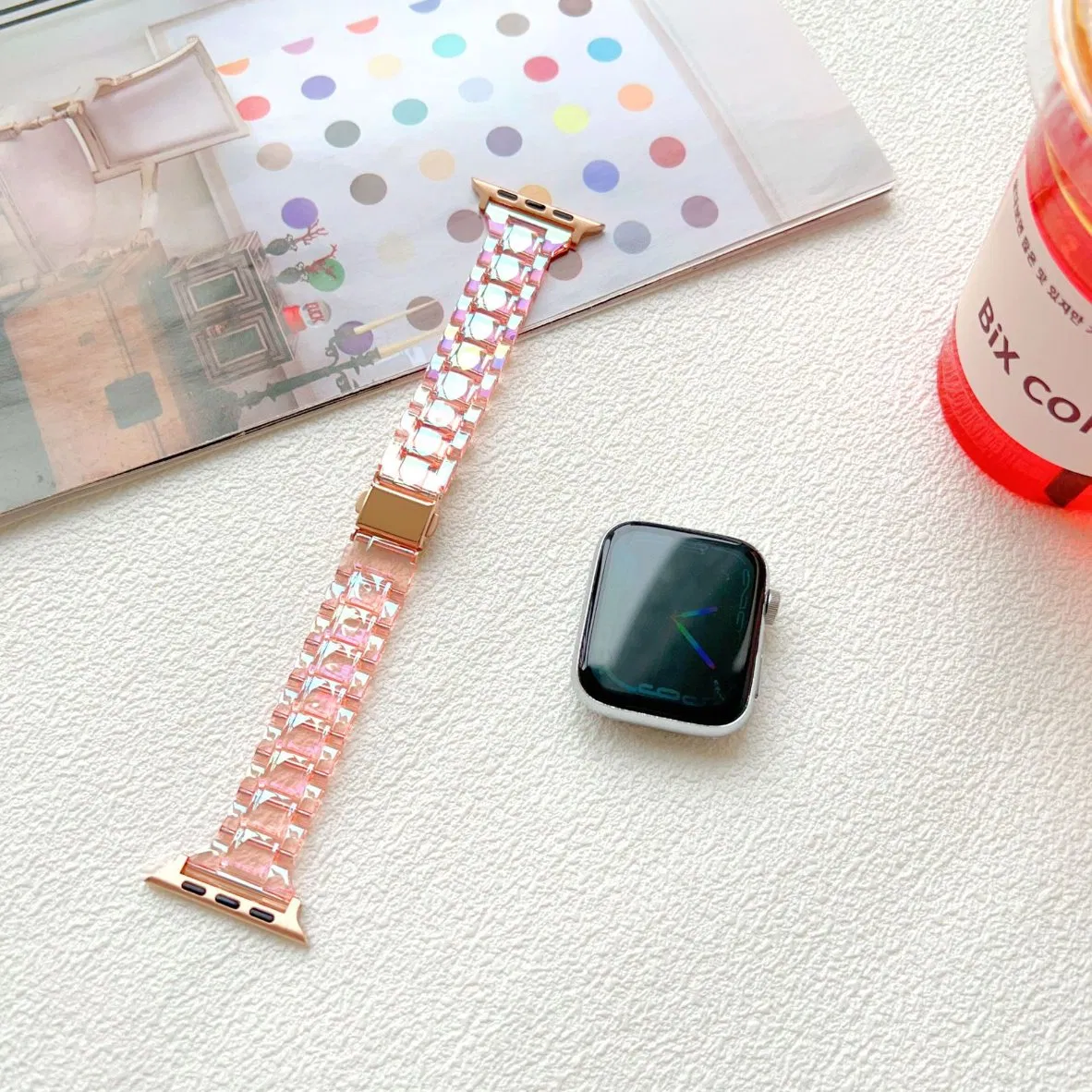 Colorful Strap Laser Glacier Small Waist Strap Apple Watch with S8/S9