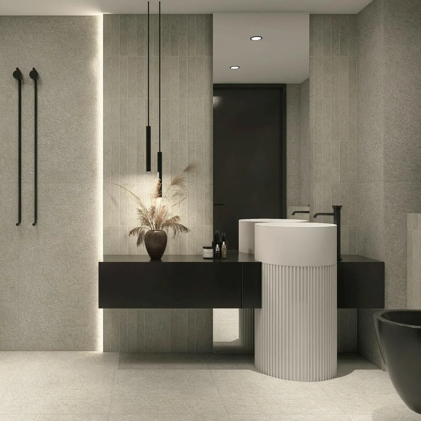 Jh12354&Jh12354gz Monet Granule Lime Stone Porcelain Rustic Tile Use in Floor Wall for Bathroom&House&Living Room