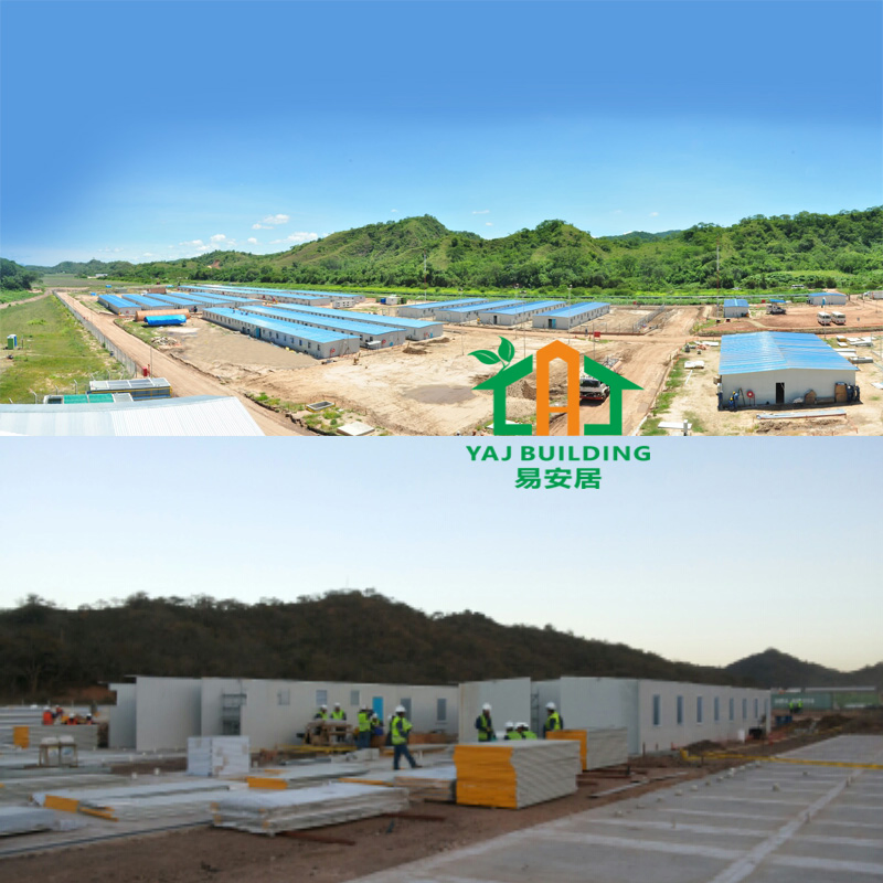 Prefabricated Modular Construction Site Mini Worker Camp Casa Prefabricada Cheap Price Prefab T House