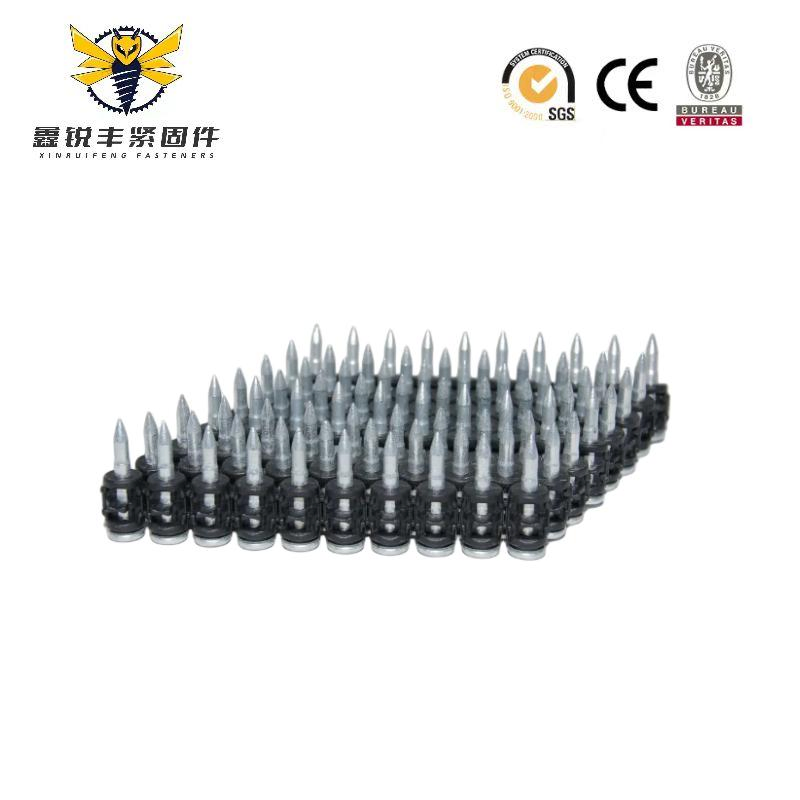 Plastic Collated Concrete Nails Steel Drive Gas Pins Shooting Nails