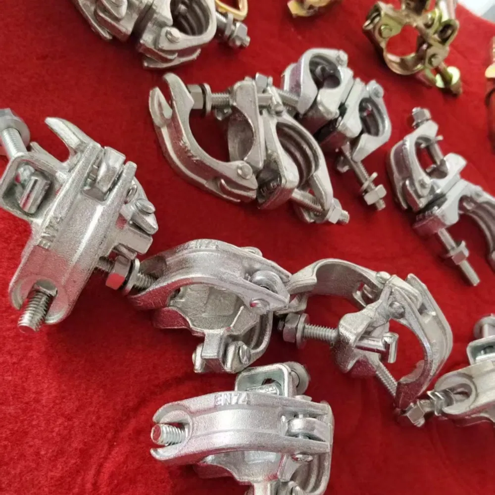 Hot Sale BS1139 En74 Forged Pressed Scaffolding Coupler 90 Degree Right Angle Clamps Double Coupler Scaffold Fixed Coupler Rotating Scaffolding Swivel Clamp