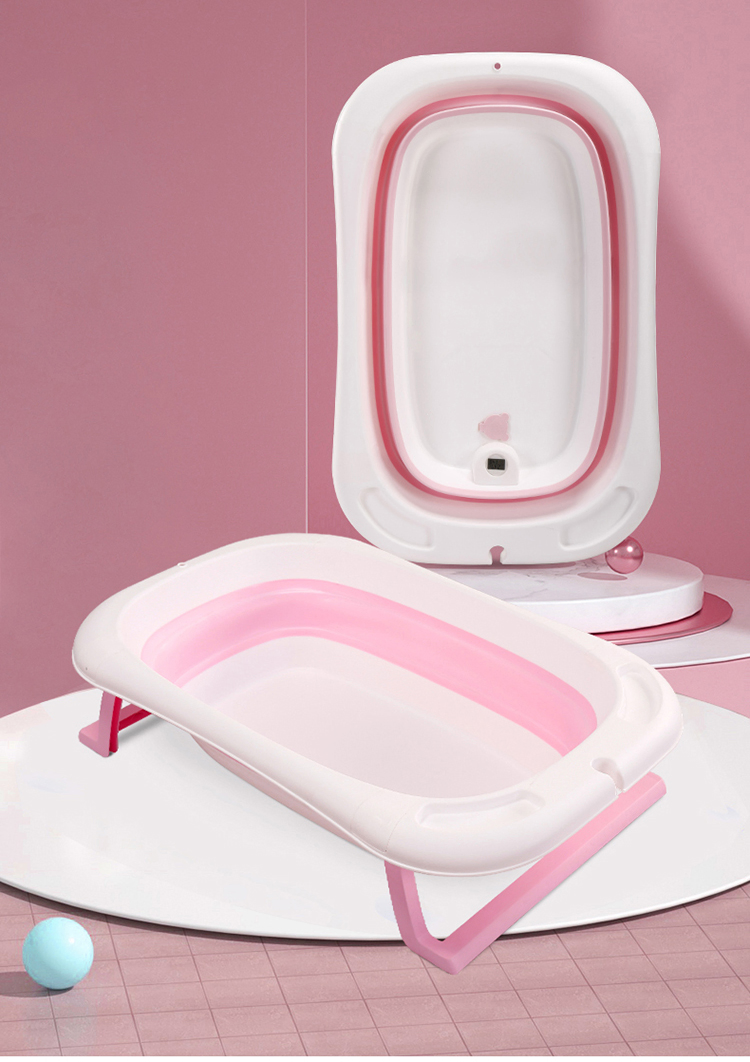 High Quality Plastic Baby Bath Tub Foldable Bathtub for Kids