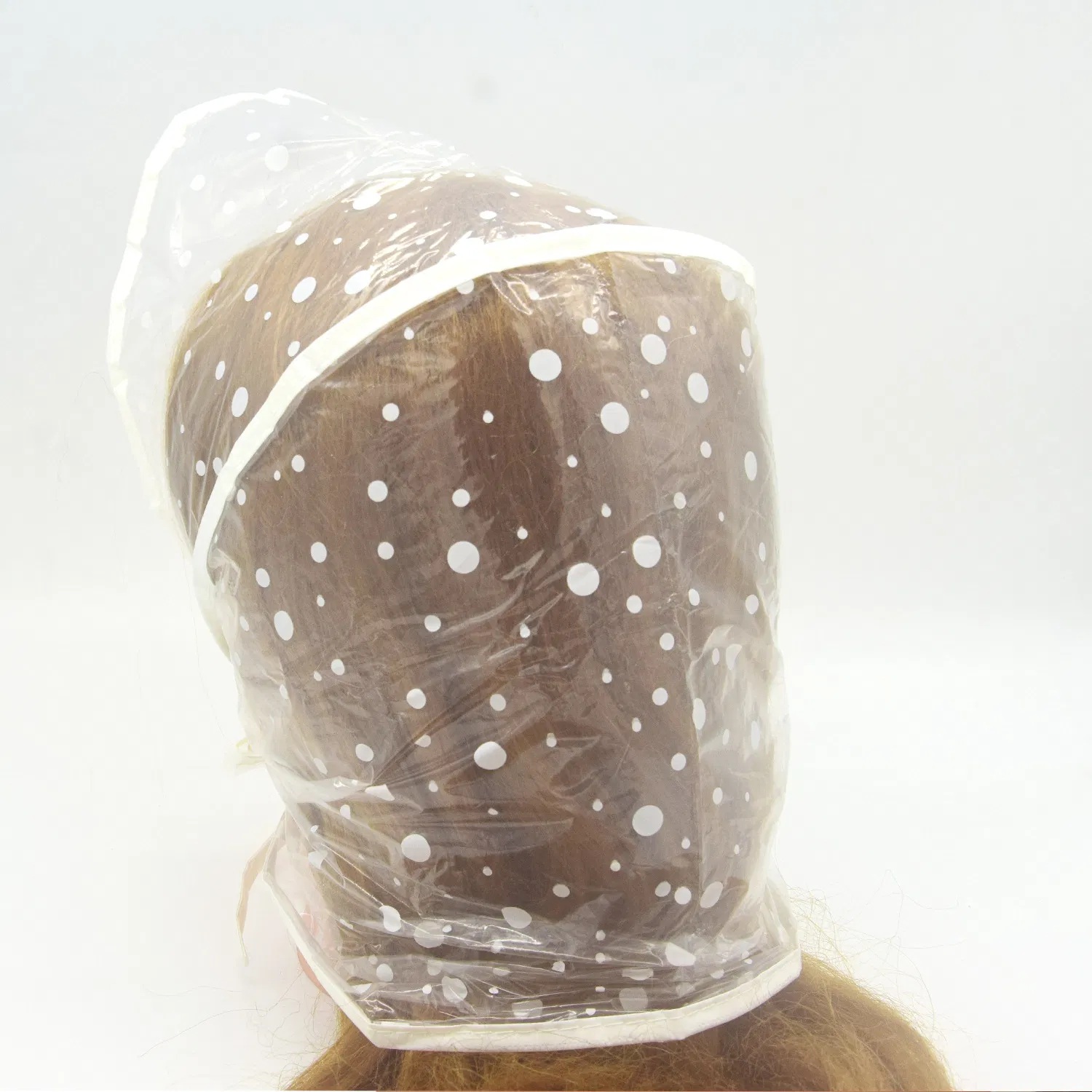 Plastic PE Hood Bonnet Hat PE Rain Cap