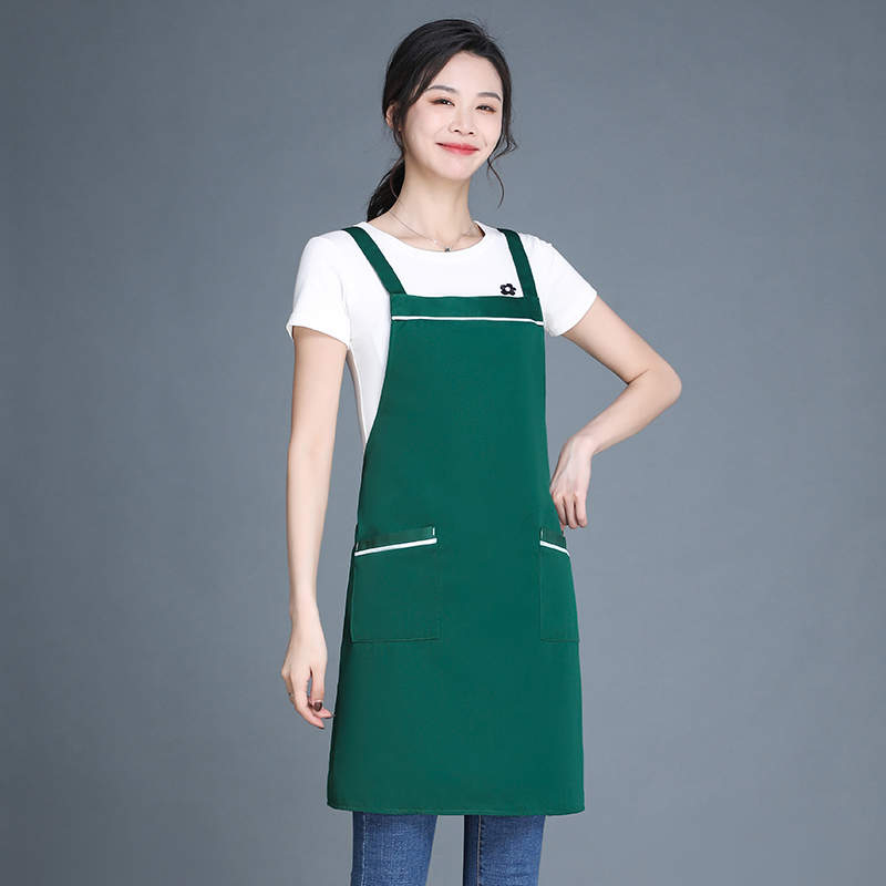 Csjd-HD1-047#360g Double-Strand Workwear Anti-Fouling Halter Apron