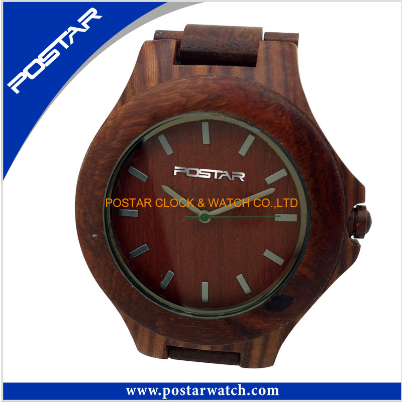 China Postar Watch Factory OEM Natural Wooden Watches for Men