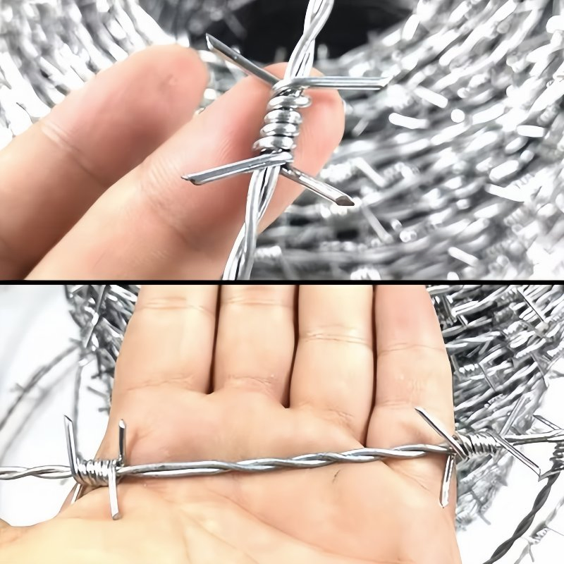 China Barbed Fence Galvanized Thorn Rope Barbed Wire Caltrop for Fence Wire Steel Wire Chain Link Fence