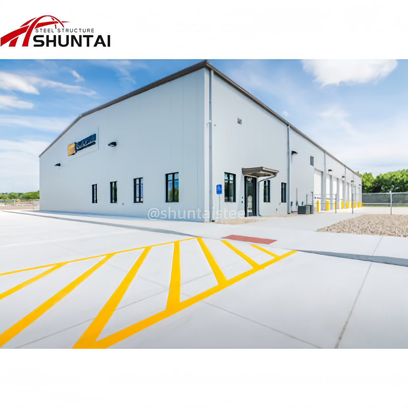 Height 12m Light Steel Prefabricated Shed Building Metal Factory Large Workshop Steel Frame Steel Structure Warehouse