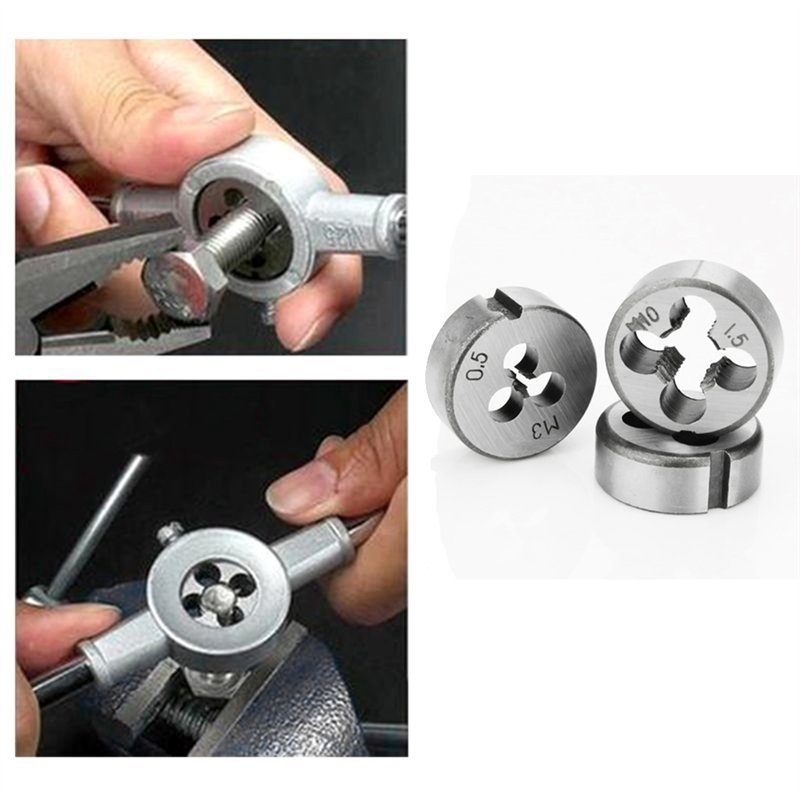 Tap and Die Tools Set Professional Threading HSS Hand Tap and Die Thread Tapping Tool Set