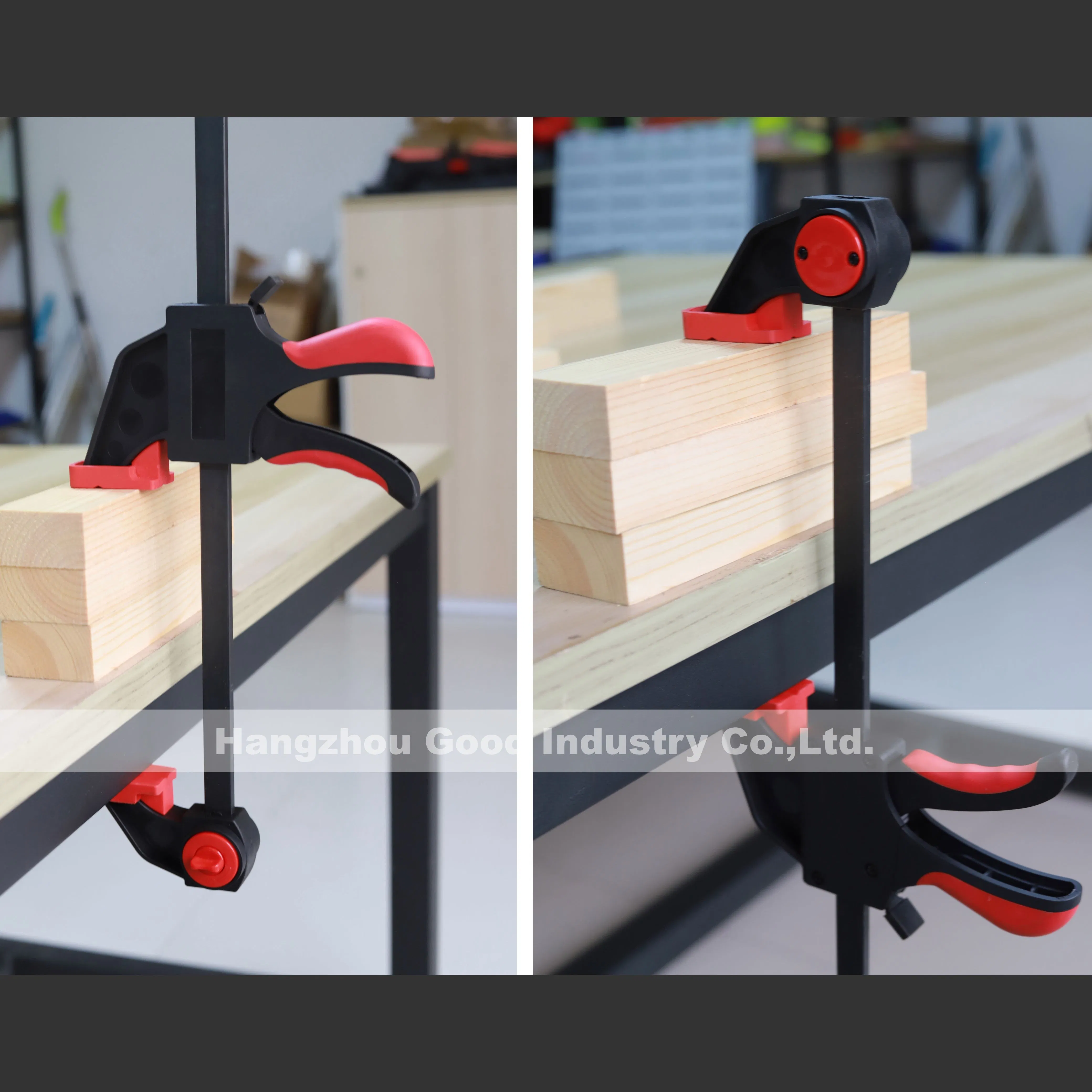 F-Clamp Heavy Duty Ratcheting Bar Clamp Quick Wood Carpenter Tool Bar Clamp