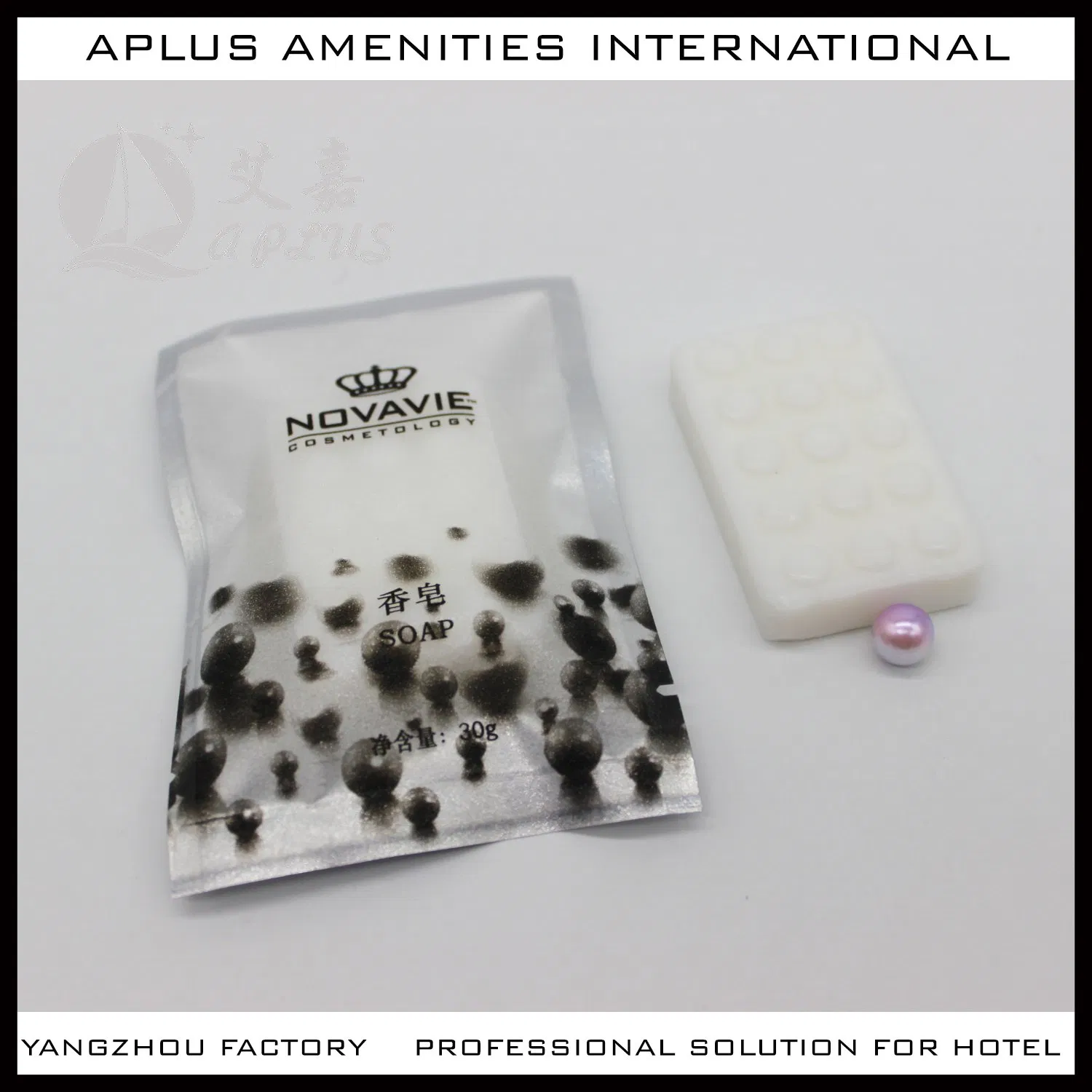 Wholesale Small Mini White Hotel Soap in Sachet Packaging 03