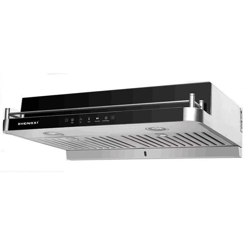 Black Color Kitchen Appliance Wall Mounted Slim Range Hoods