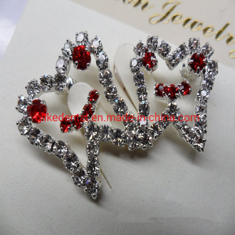 Innovative Design High Quality Crystal Tooth Shape Brooch