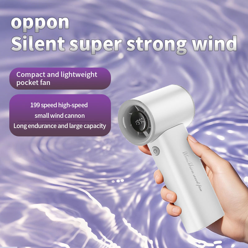 2025 Factory Wholesale Small Electric Lce Cold Fan Custom Logo Mini Fan USB Recharge Portable Handheld High Speed Fan