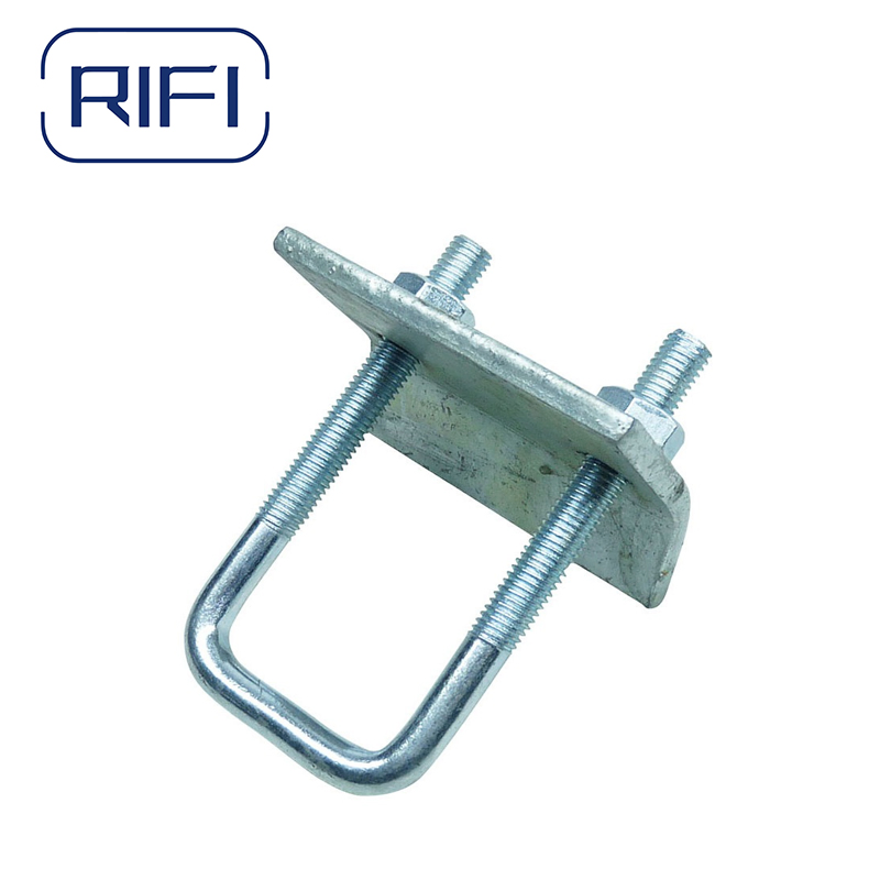 Хомут U-образный для монтажного канала, оцинкованный