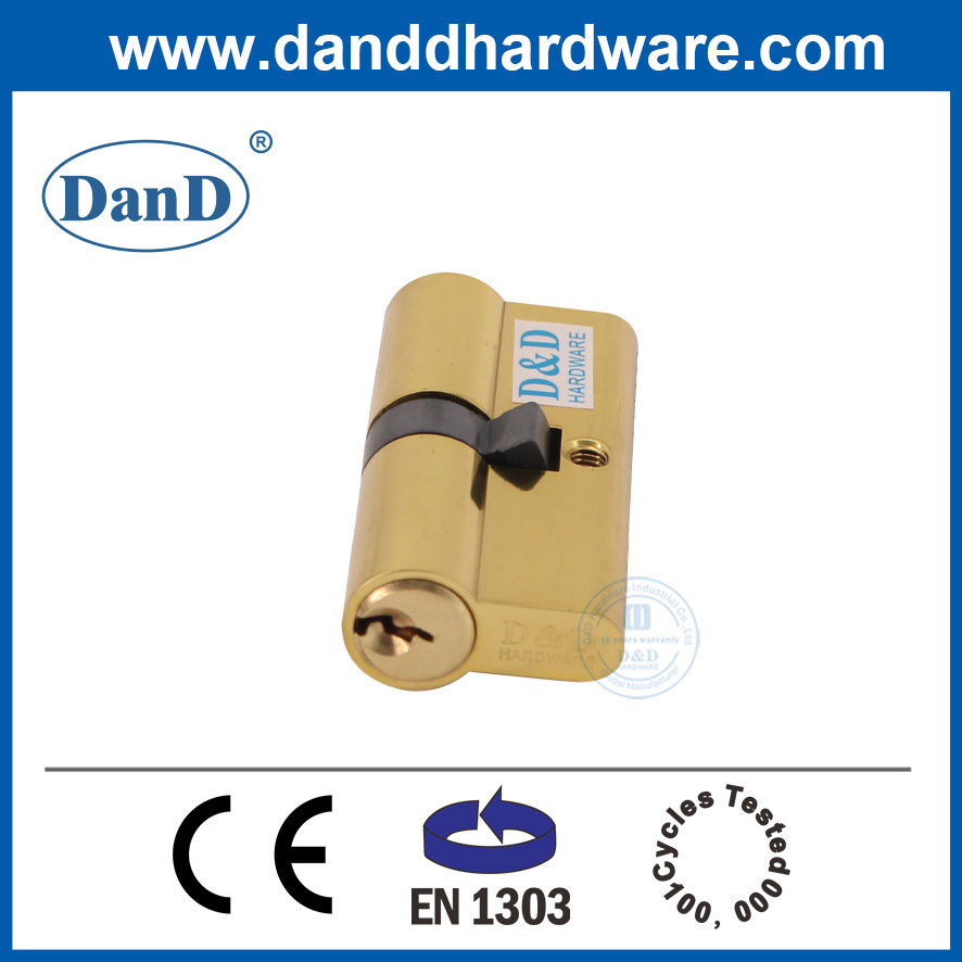 High Security 60mm Euro Profile Brass Mortise Door Double Cylinder