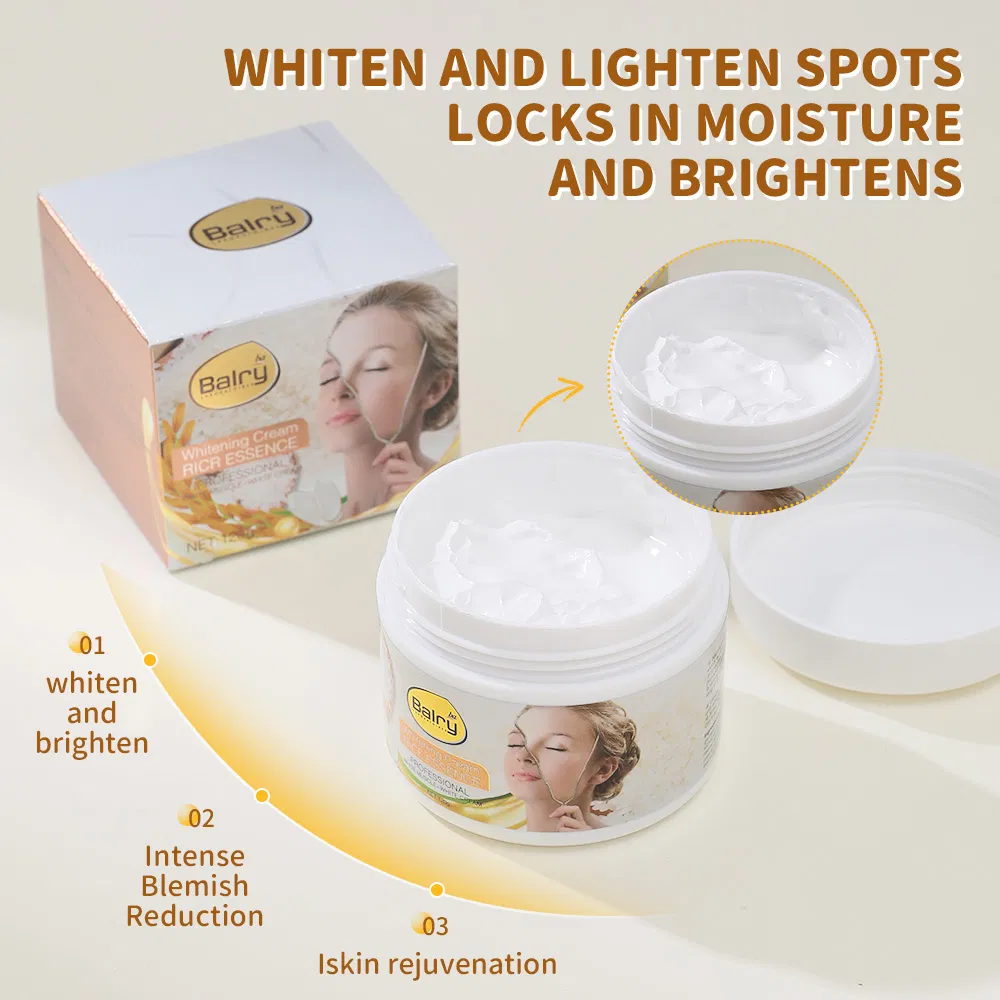 OEM Customized Skin Care Hydrating Moisturizer Brightening Rice Whitening Face Cream
