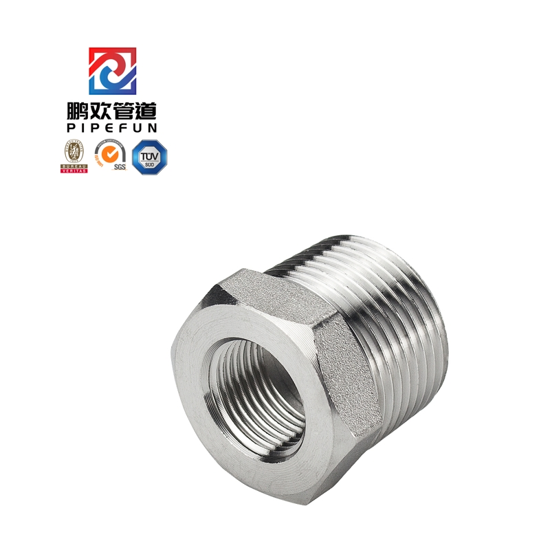 Stainless Steel Forged Fitting Reducing Hex Head Bushing 1/2''-48''