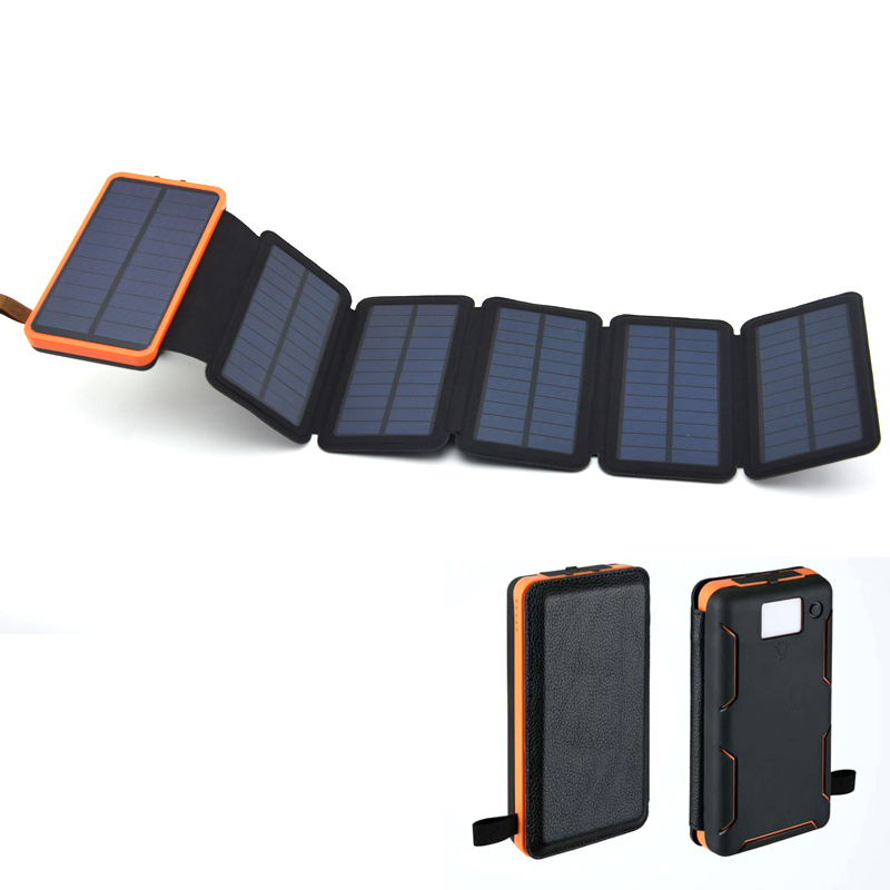 Солнечная панель Power Bank 20000 mAh, складная сумка