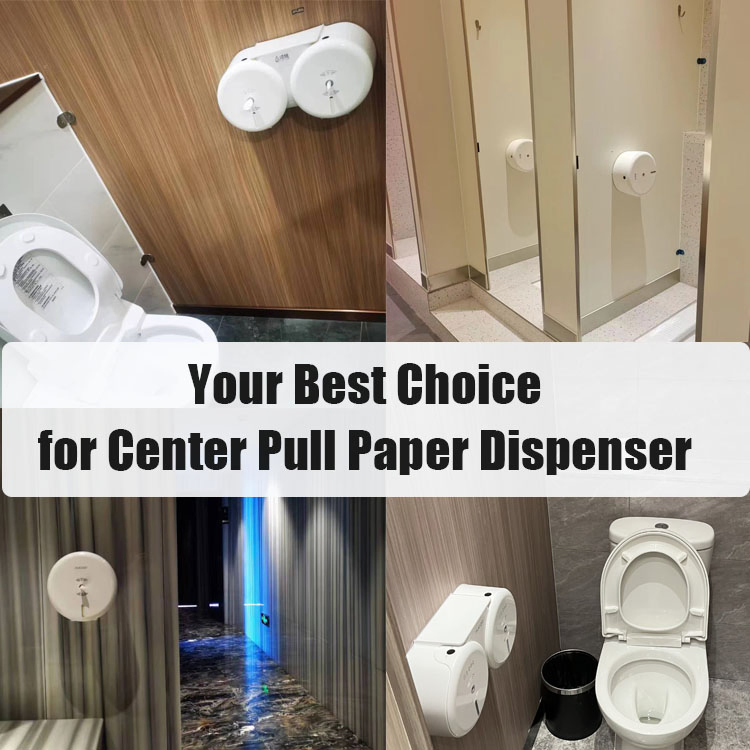 Commercial Save Cost Diameter 140~210 mm Center Feed Hand Paper Towel Dispenser Center Pull Toilet Paper Tissue Dispenser